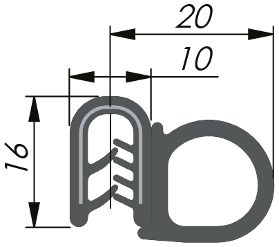 Sealing Profile PVC/EPDM Sealing Profile PVC/EPDM