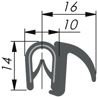 Sealing Profile PVC/EPDM