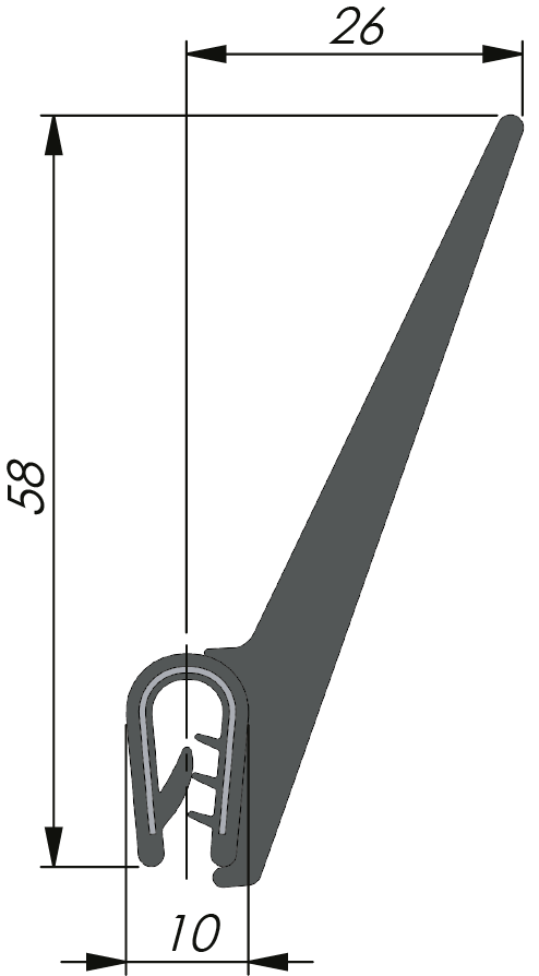 Sealing Profile PVC/EPDM