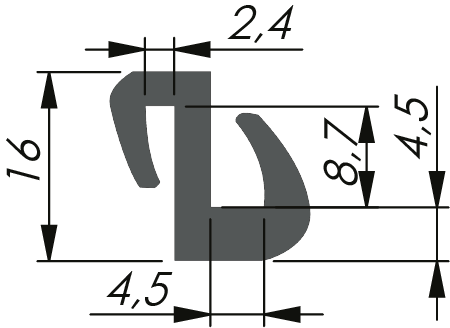 Sealing Profile for Windows EPDM