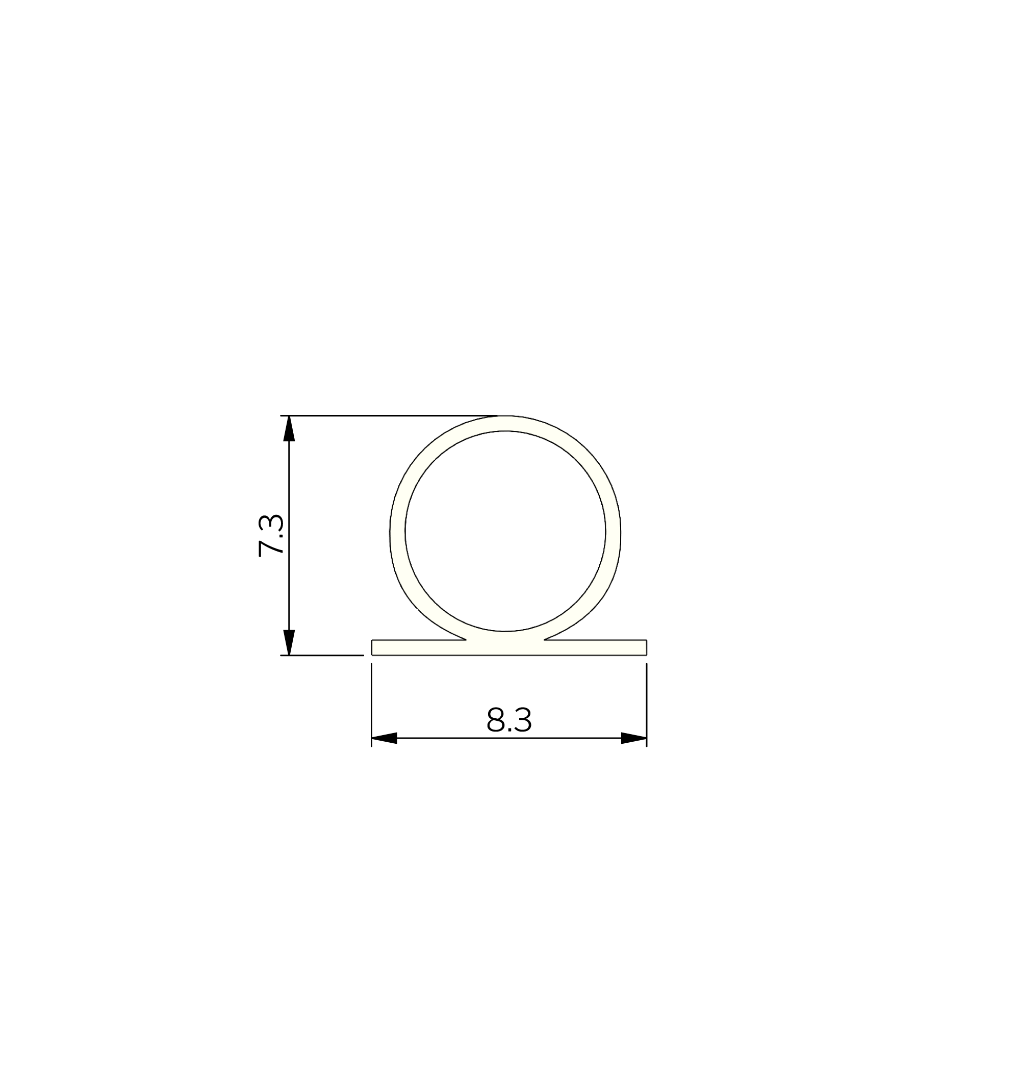 Joint d'étanchéité profile-Ω Silicone Joint d'étanchéité profile-Ω Silicone