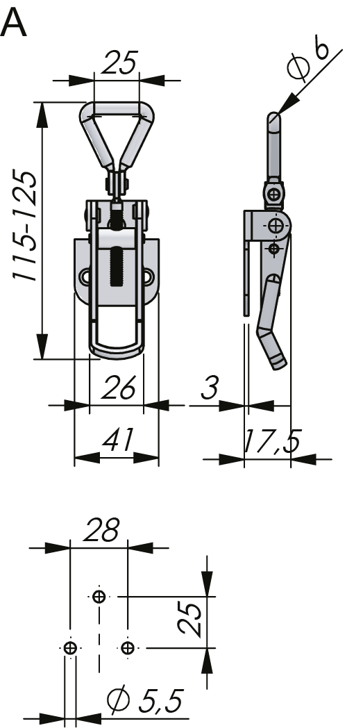 可调下拉式卡扣和冲击座 可调下拉式卡扣和冲击座