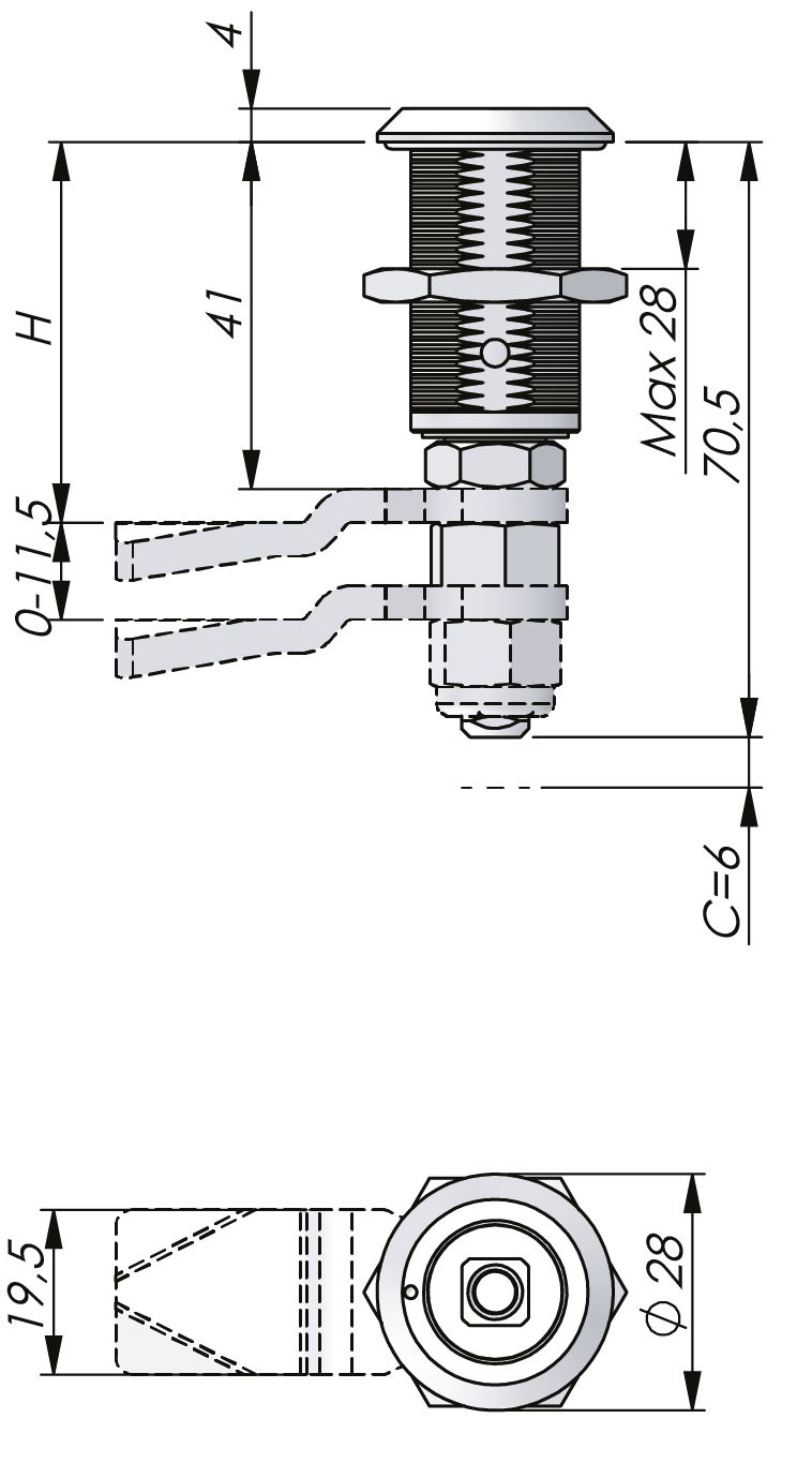 Compression Latch Stainless Steel 35 mm Compression Latch Stainless Steel 35 mm