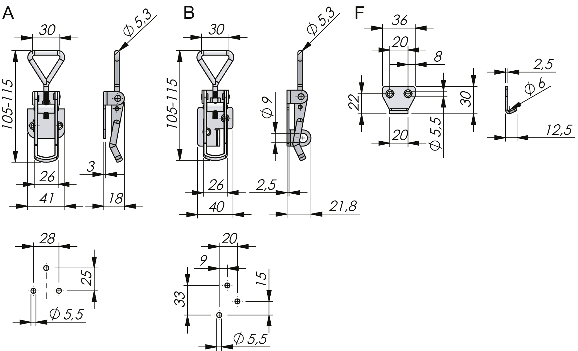 可调下拉式卡扣和冲击座 可调下拉式卡扣和冲击座