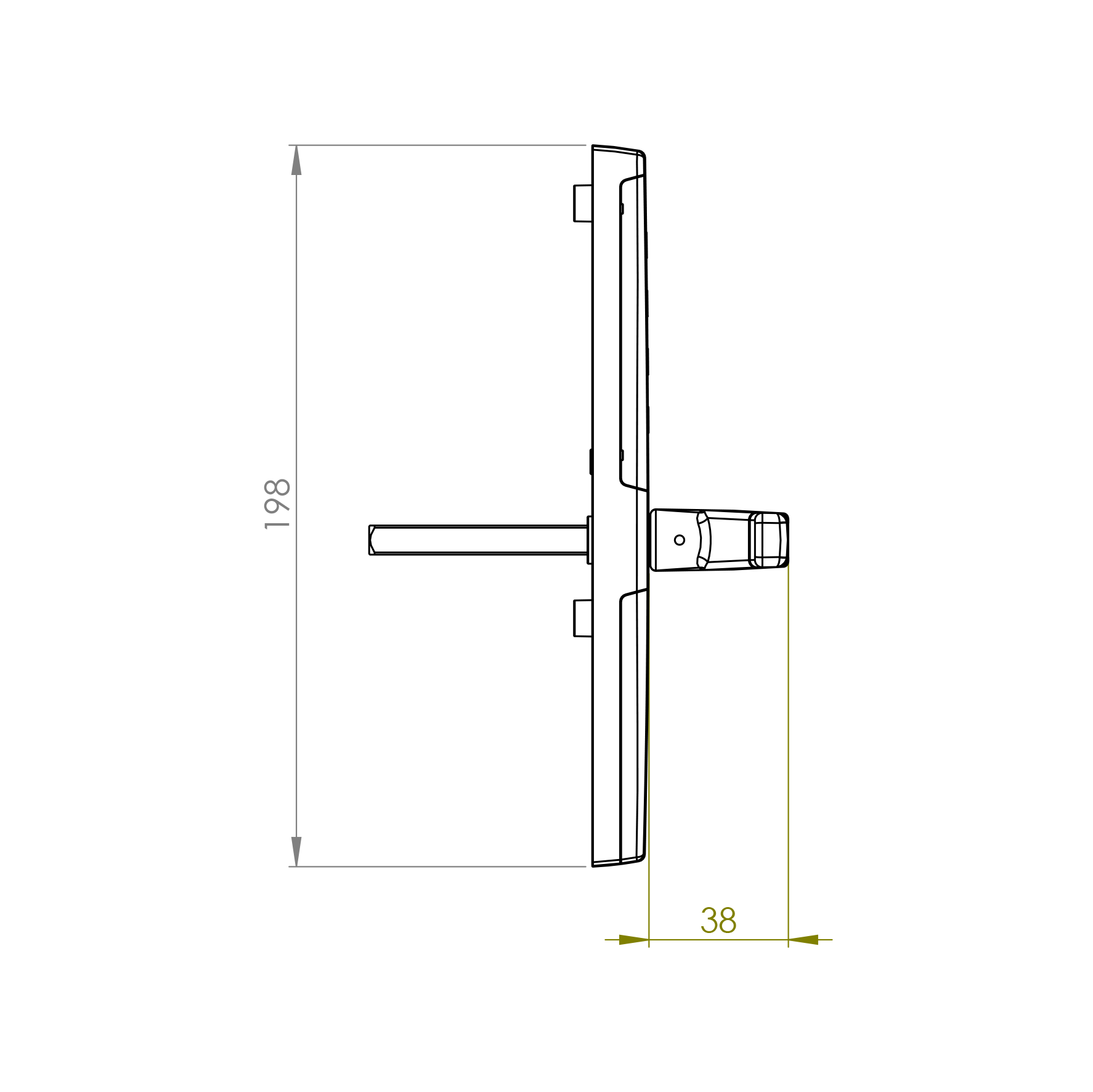 Vision Home Digital Handle Latch Bolt Right Vision Home Digital Handle Latch Bolt Right
