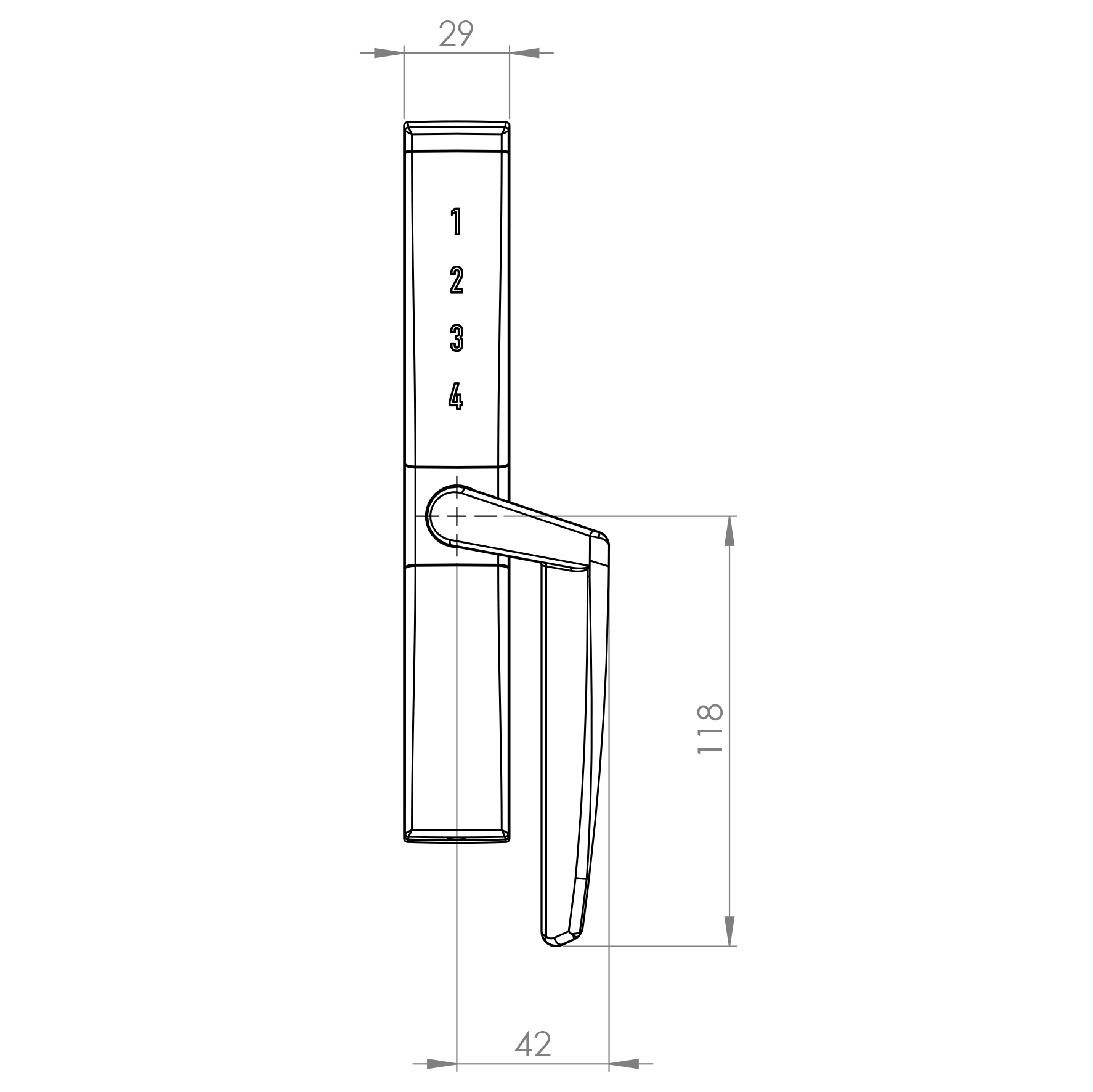 Vision Home Digital Handle Right Vision Home Digital Handle Right
