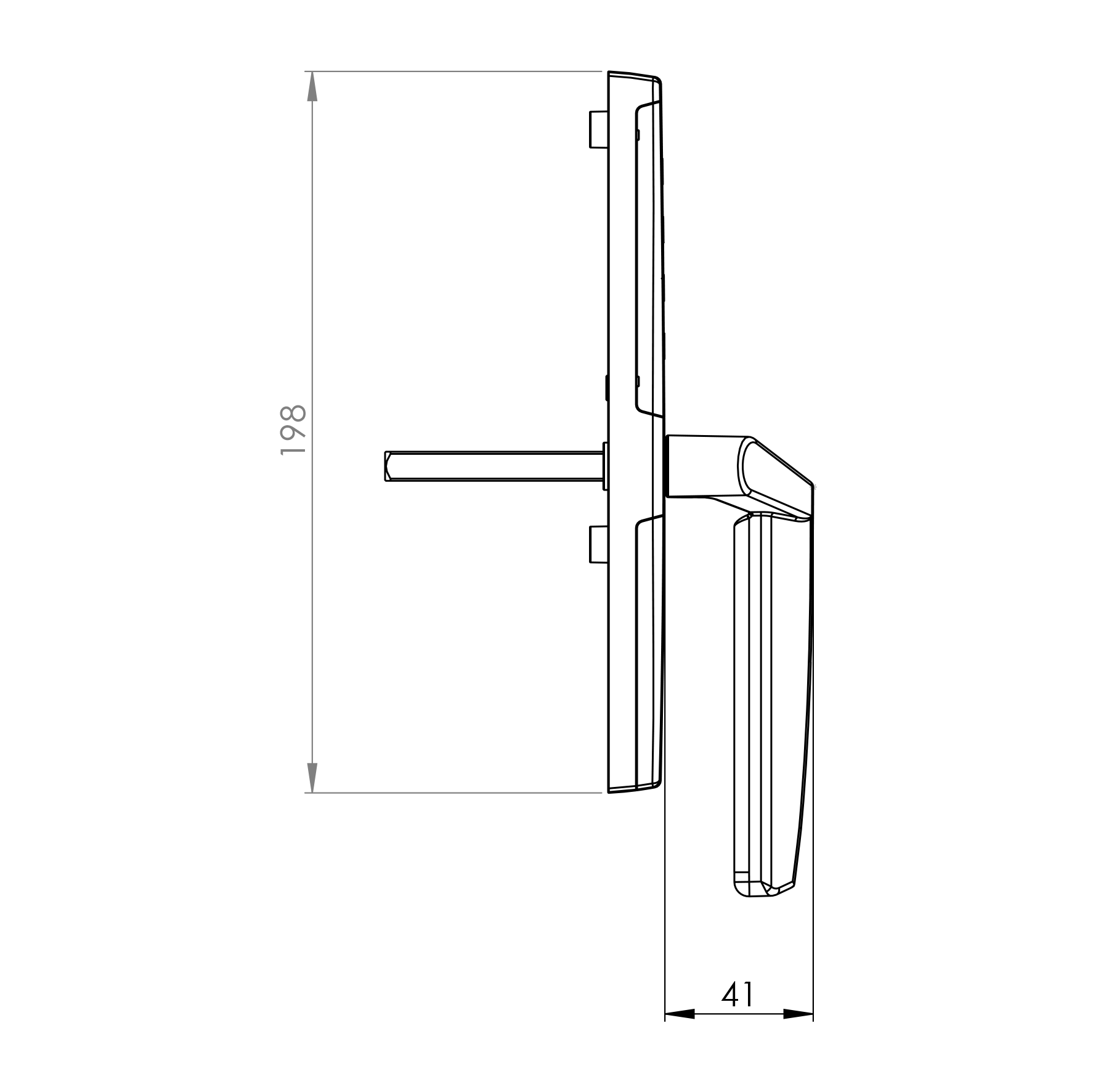 Vision Home Digital Handle Right Vision Home Digital Handle Right