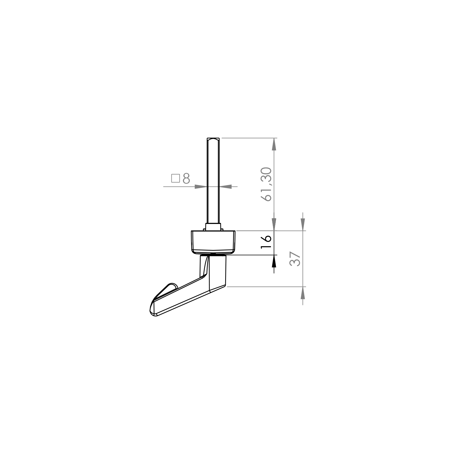 Vision Home Digital Handle Left Vision Home Digital Handle Left