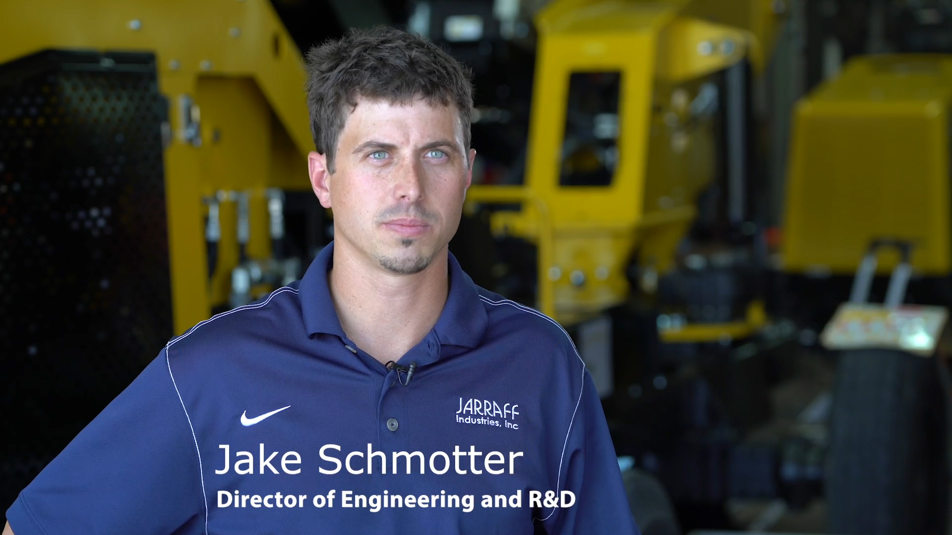 Jake Schmotter, directeur de l'ingénierie et de la R&D, Jarraff Industries.