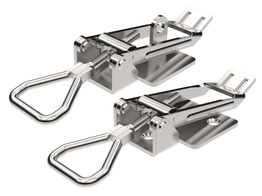 Loquet et gâchette rabattables réglables