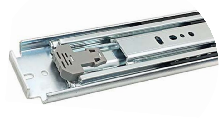 Drawer slide 3-part 76 mm