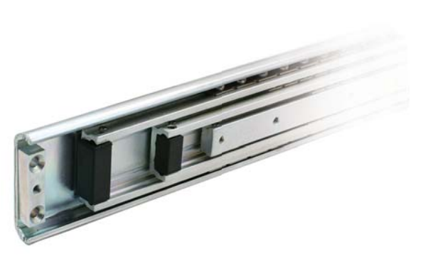 Drawer slide 4-part 75 mm