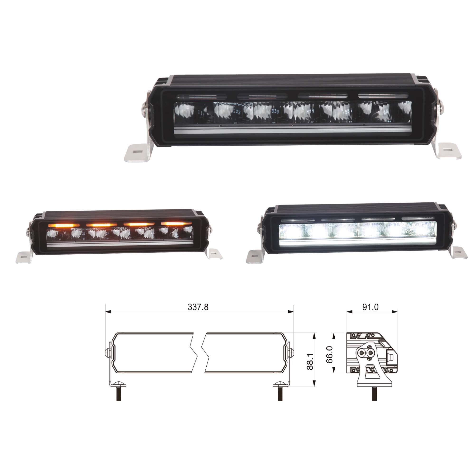 Drive Light 4800, White/Amber