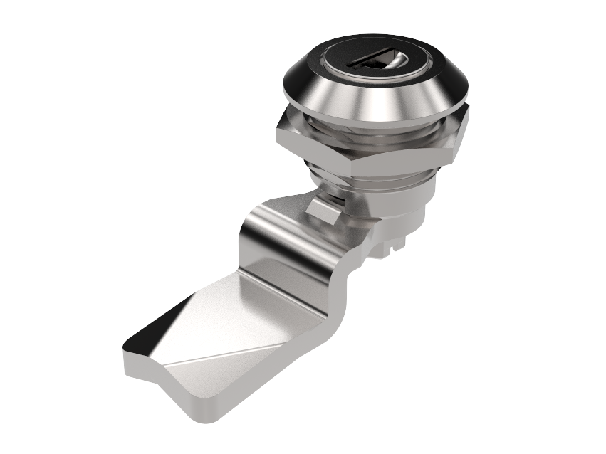 Quarter-turn Cylinder Lock Stainless Steel 18 mm