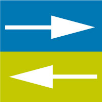 Handle rotation 90° in both directions Handle rotation 90° in both directions